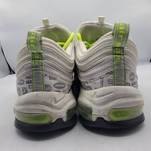 Nike Air Max 97 Mens 11.5 White Reflective All Over Logo Sneaker Shoe DH0006-100 main image 9